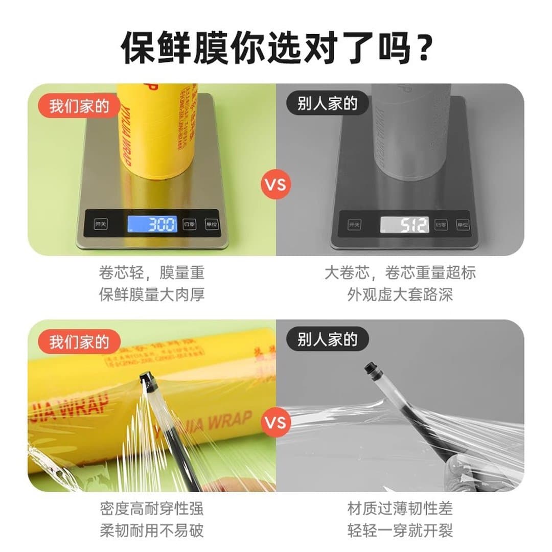 Phim Bám PVC Cuộn Lớn Dùng Một Lần Gia Dụng Thẩm Mỹ Viện Siêu Thị Thương Mại Trái Cây Lạnh Cấp Thực Phẩm Bán Buôn Số Lượng Lớn — 2