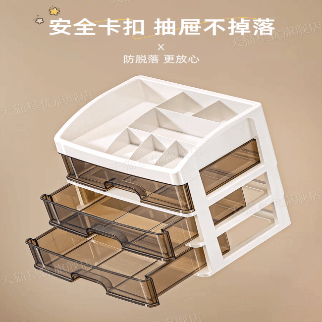 Tủ Ngăn Kéo Để Bàn Xingyou Đựng Hồ Sơ Khổ A4 & Văn Phòng Phẩm Cao Cấp - Hộp Đựng Đồ Đa Năng Chống Bụi NhIều Tầng Cho Bàn Làm Việc — 5
