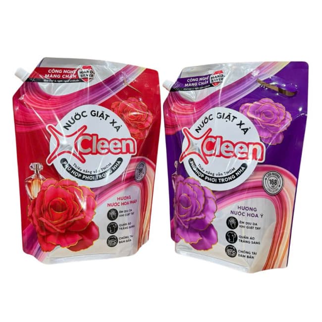 Nước Giặt Xả X-Cleen Đậm Đặc Hương Nước Hoa Bộ Đôi Pháp & Ý Lưu Hương Sạch Sâu — 4