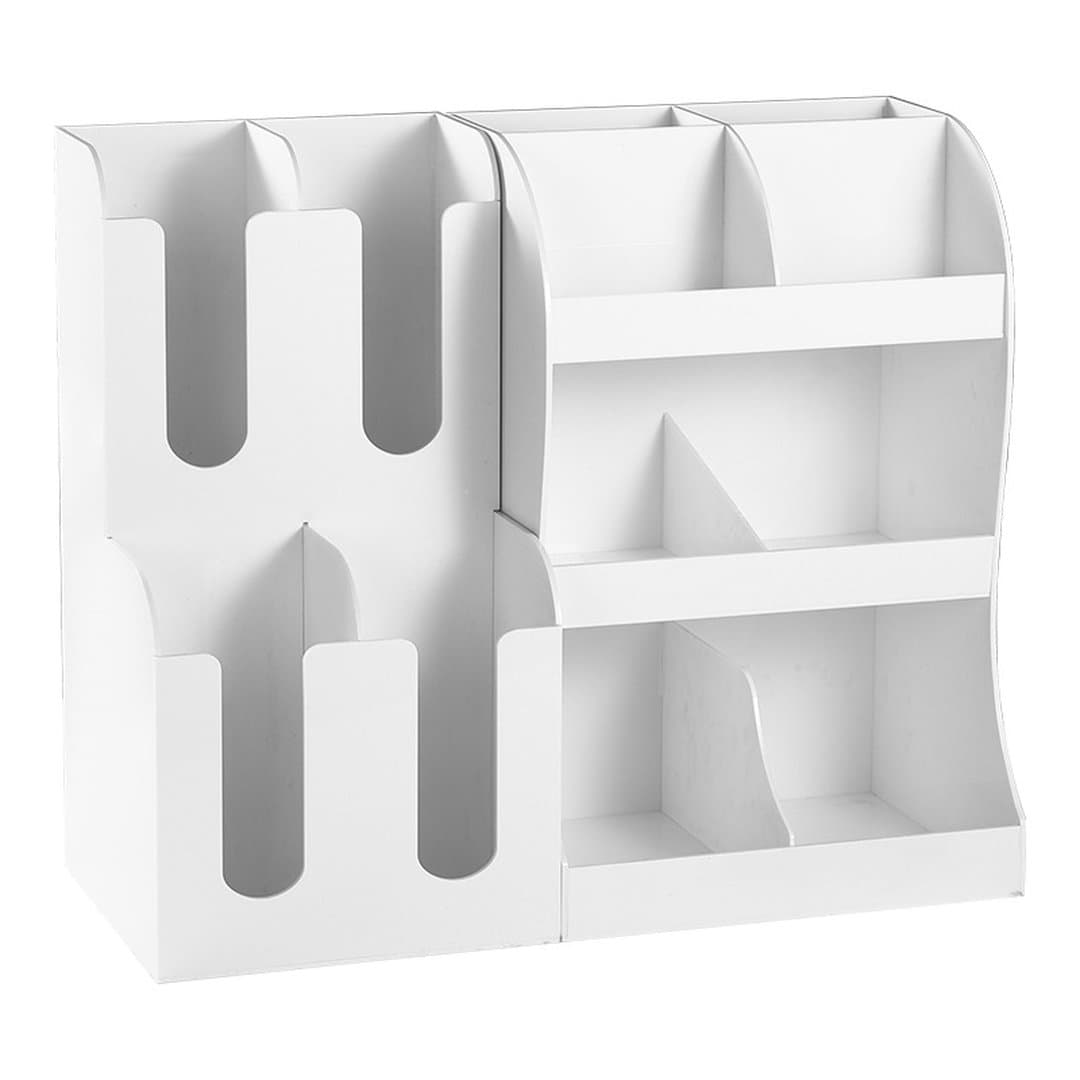 Kệ Để Cốc Acrylic Trắng Yueki Cao Cấp - Giá Đỡ Cốc Giấy Dùng Một Lần, Hộp Đựng Ống Hút Khăn Giấy Đa Năng Cho Quầy Bar, Quán Trà Sữa, Cà Phê — 5