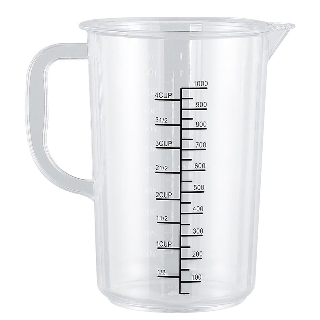 Cốc Đong Nhựa PC Acrylic Trong Suốt Dung Tích Lớn (200ml - 5000ml) Có Vạch Chia Chuẩn Cho Quán Trà Sữa, Cà Phê, Làm Bánh
