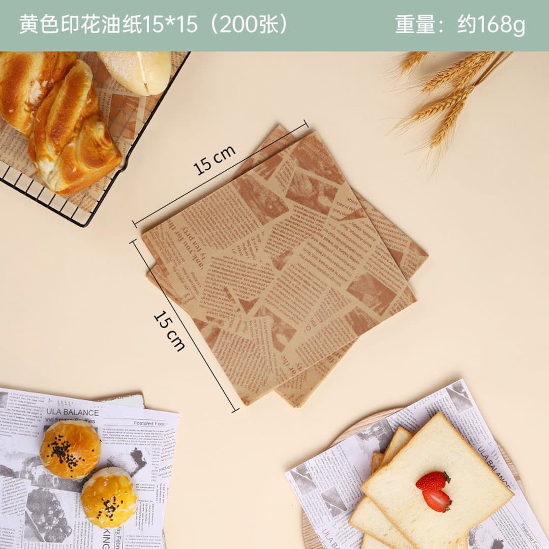 Giấy Thấm Dầu Thực Phẩm Cao Cấp - Giấy Lót Bánh Mỳ, Đồ Ăn Nhẹ, Gà Rán, Khoai Tây Chiên Chống Dính An Toàn Chuẩn Vệ Sinh — 4